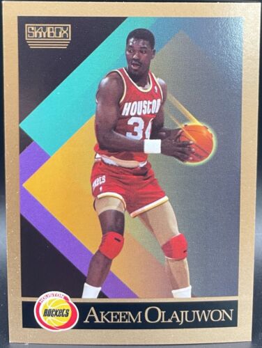 Akeem Olajuwon 1990 NBA skybox #110  Houston Rockets