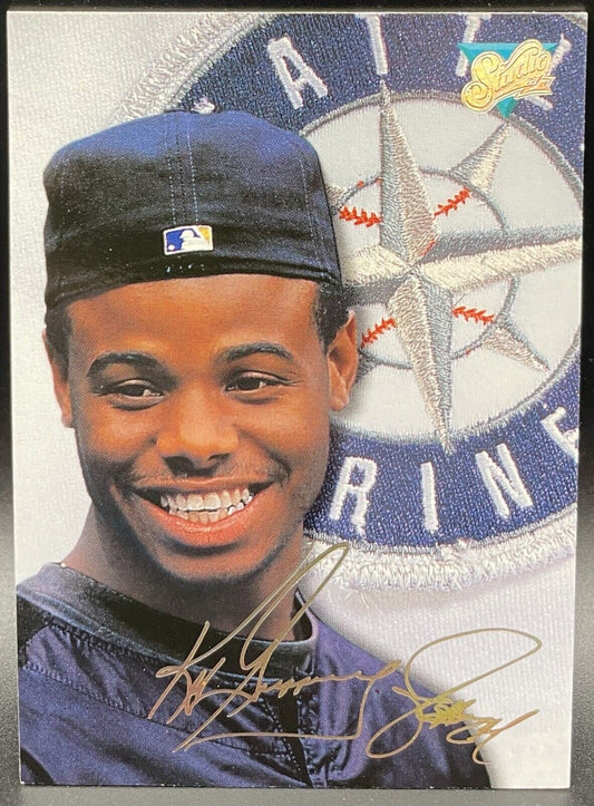 1993 Leaf Ken Griffey Jr  Studio Seattle Mariners #96 Laser Signature 🔥⚾️🔥