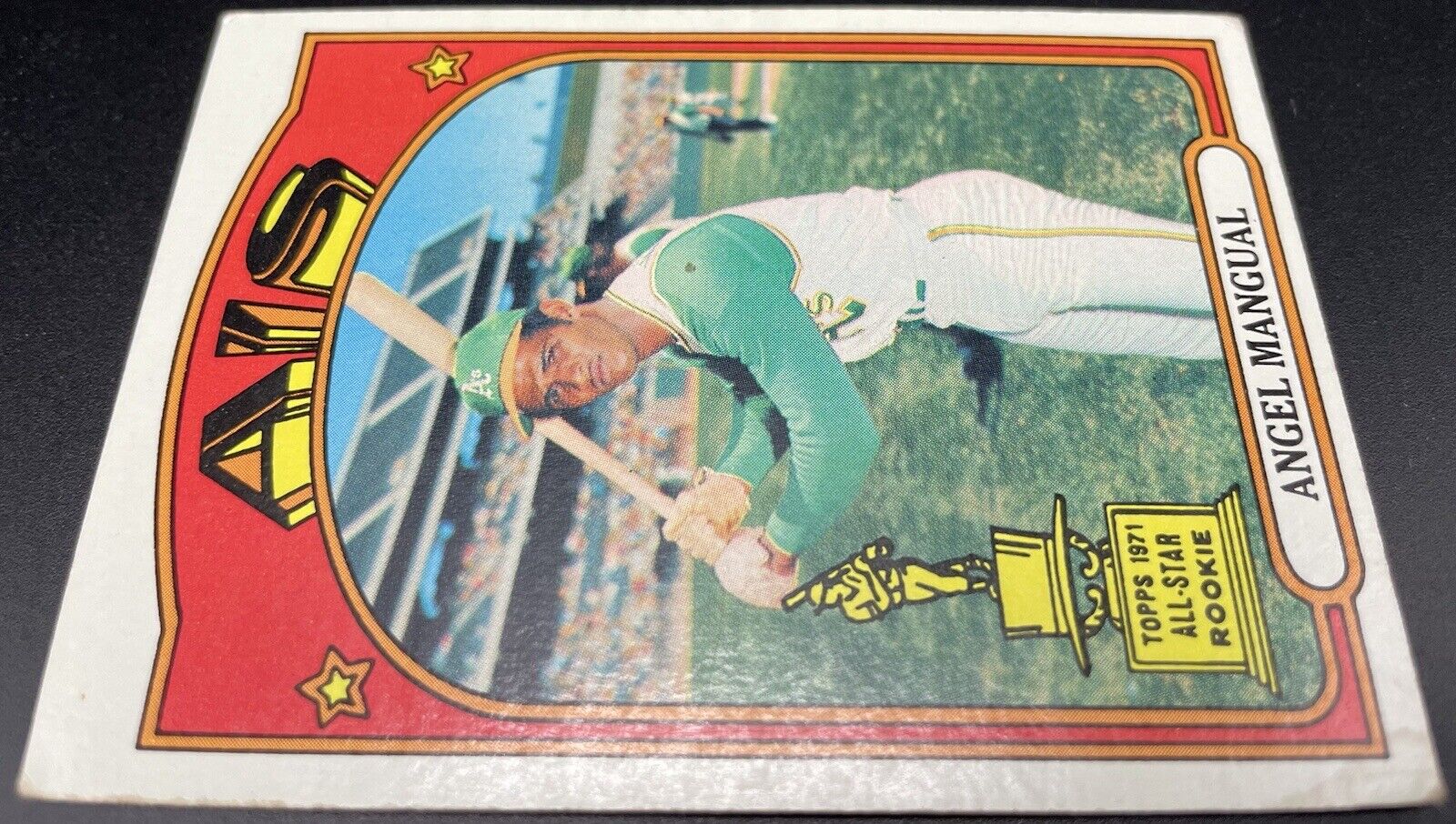 Angel Mangual 1972 Topps Rookie All-Star #62 RC Oakland Athletics