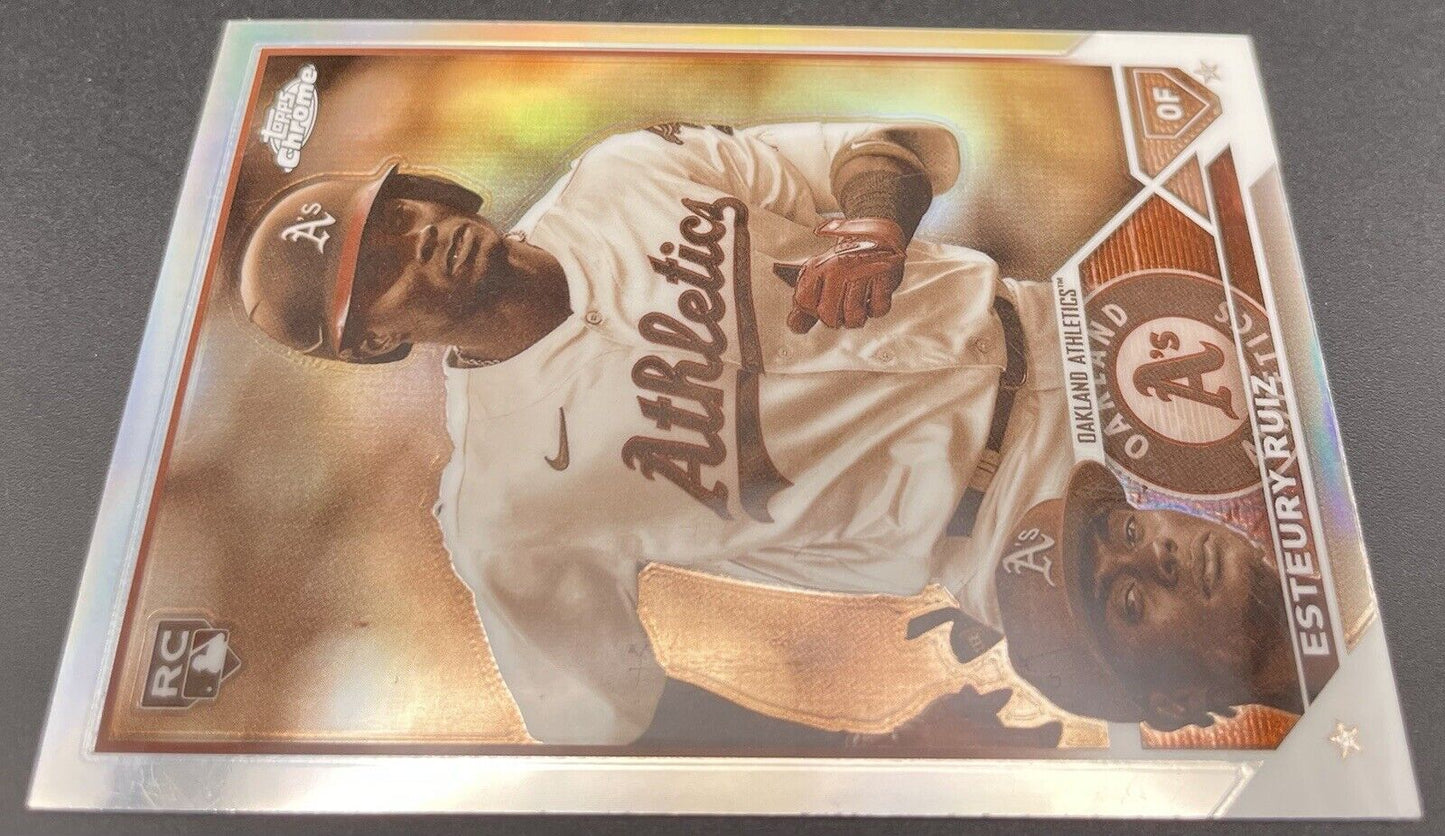 Esteury Ruiz 2023 Topps Chrome Sepia Refractors #99  RC Oakland Athletics