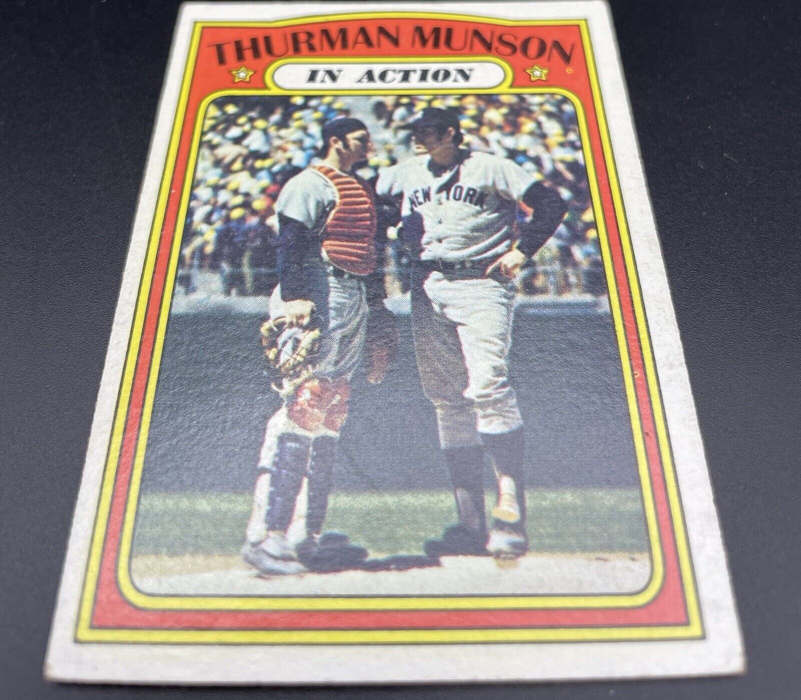 Thurman Munson 1972 Topps #442 In Action New York Yankees