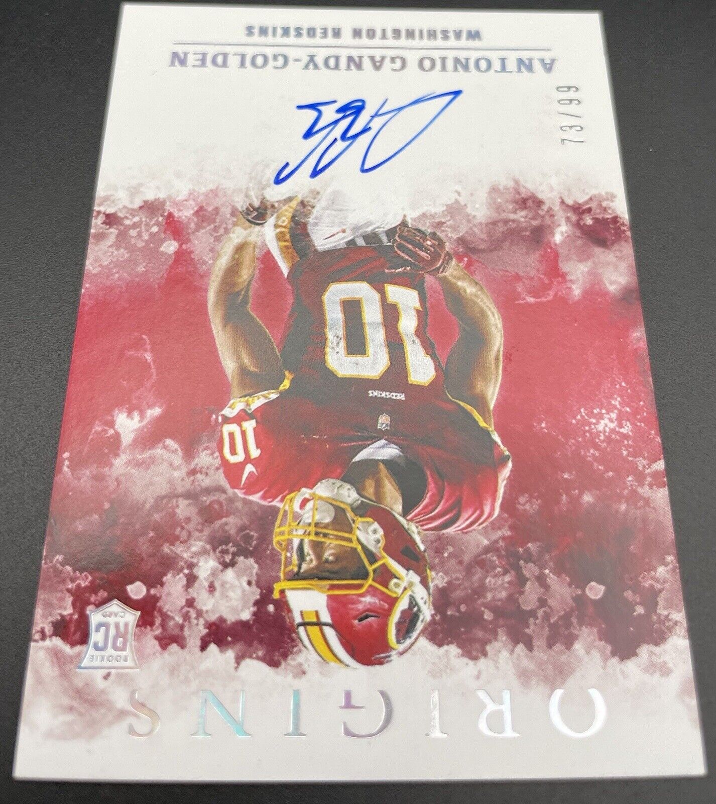 2020 Panini Origins Rookie Auto (RC) Antonio Gandy-Golden #RA-AO Commanders