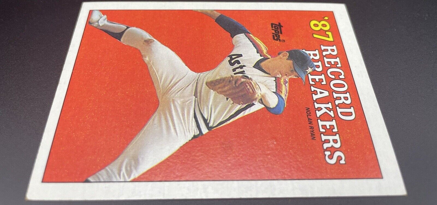 Nolan Ryan 1988 Topps #6 Record Breakers Houston Astros HOF