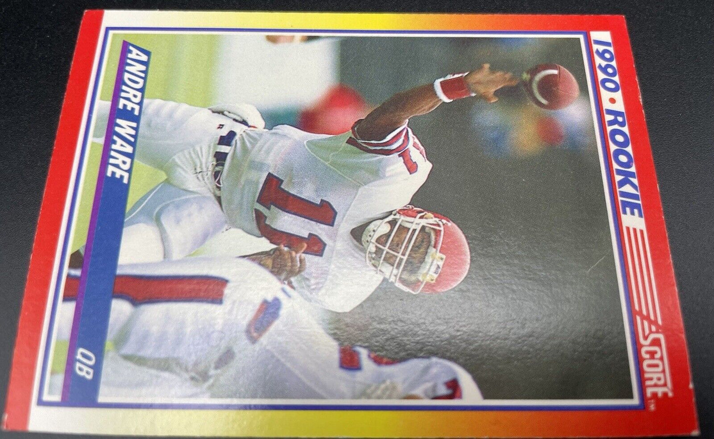 1990 Score Rookie  - #292 Andre Ware (RC) Detroit Lions ￼