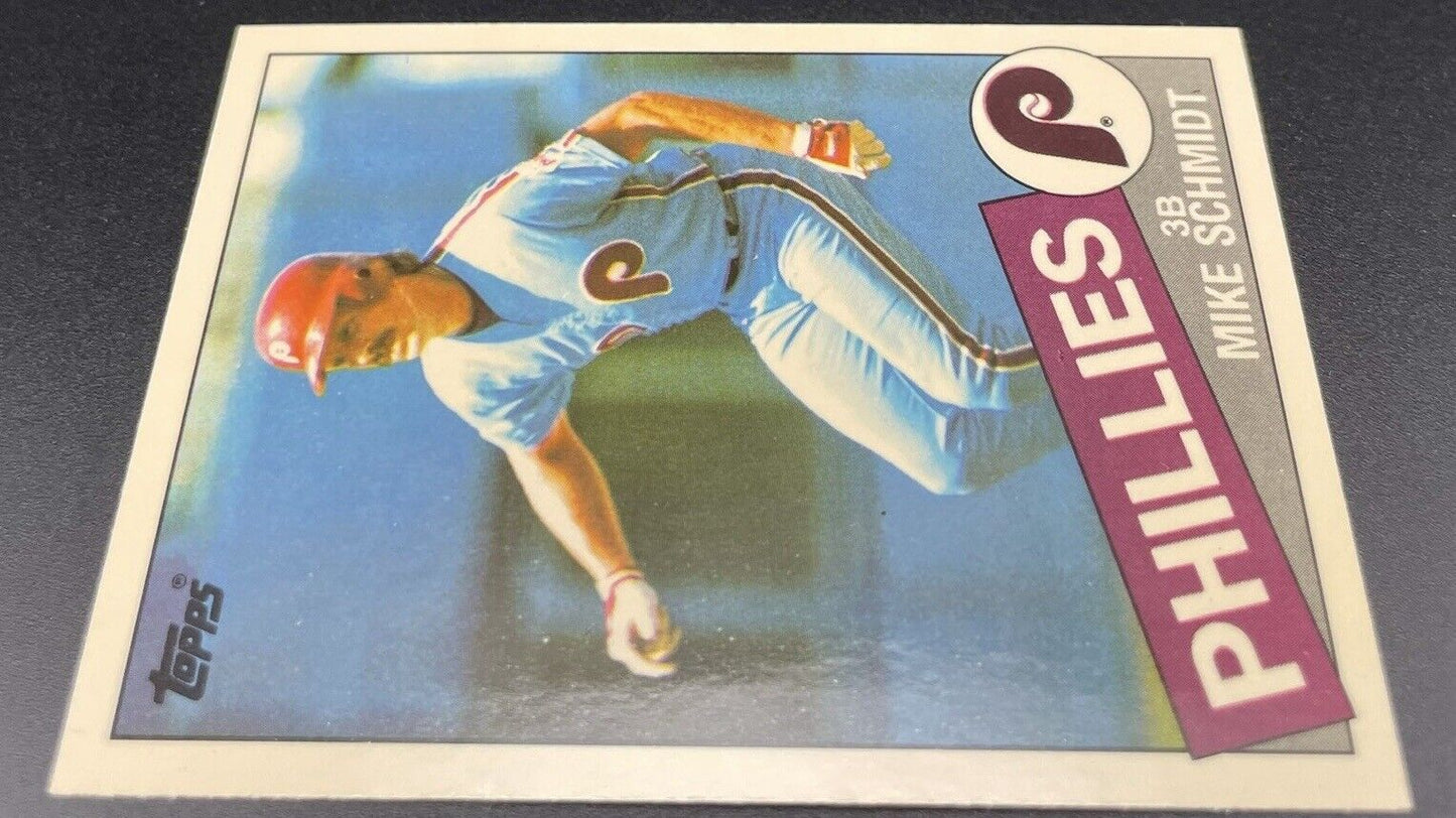 Mike Schmidt 1985 Topps (Tiffany) #500 Philadelphia Phillies