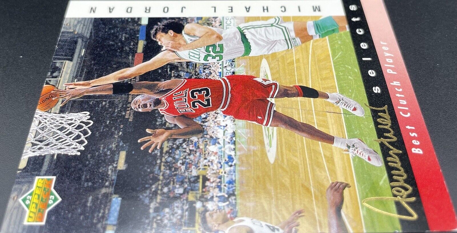 Michael Jordan 1992 Upper Deck #JW9 Jerry West selects Chicago Bulls