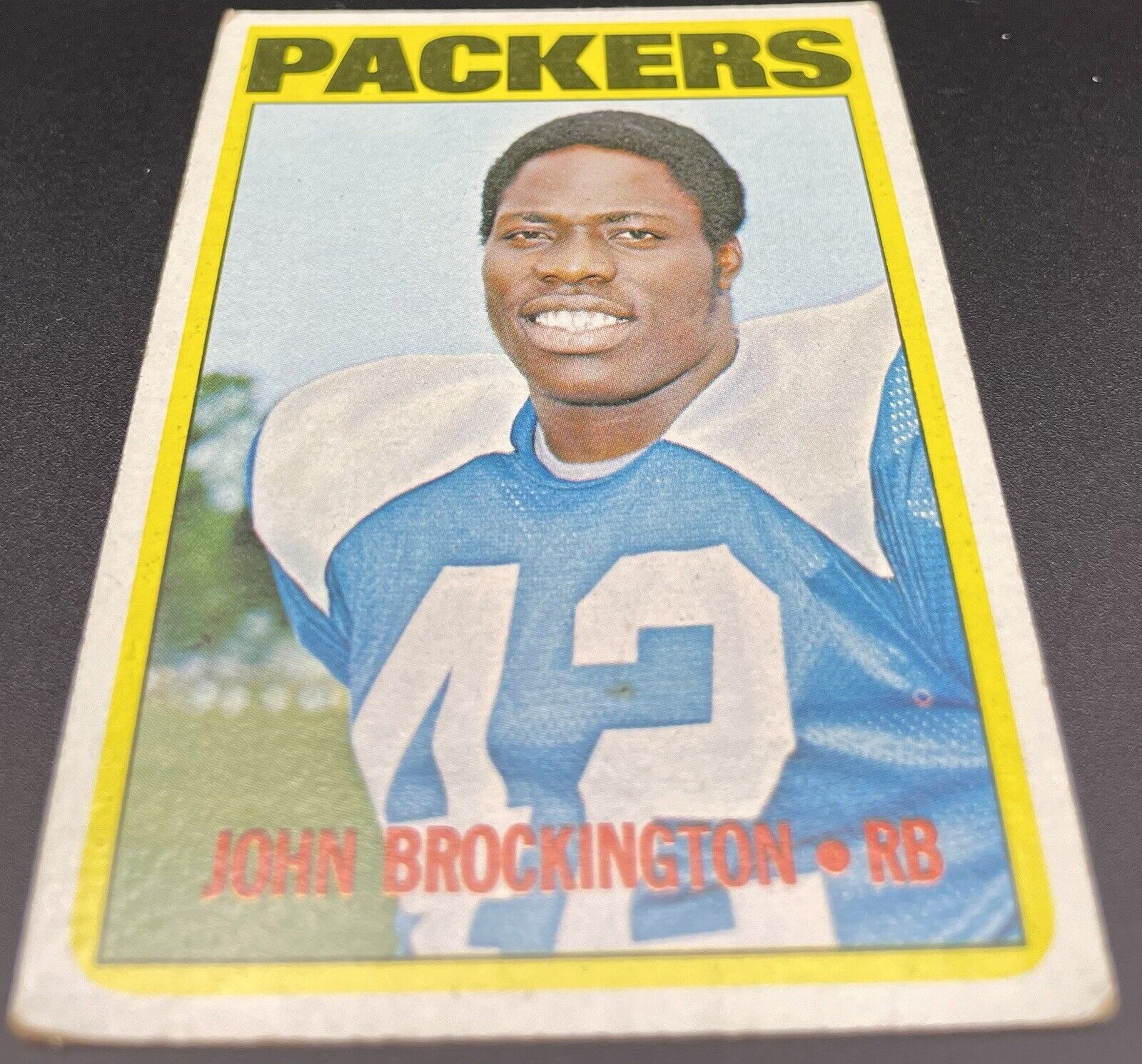 John Brockington 1972 Topps #85 Rookie Card Green Bay Packers Running Back HOF