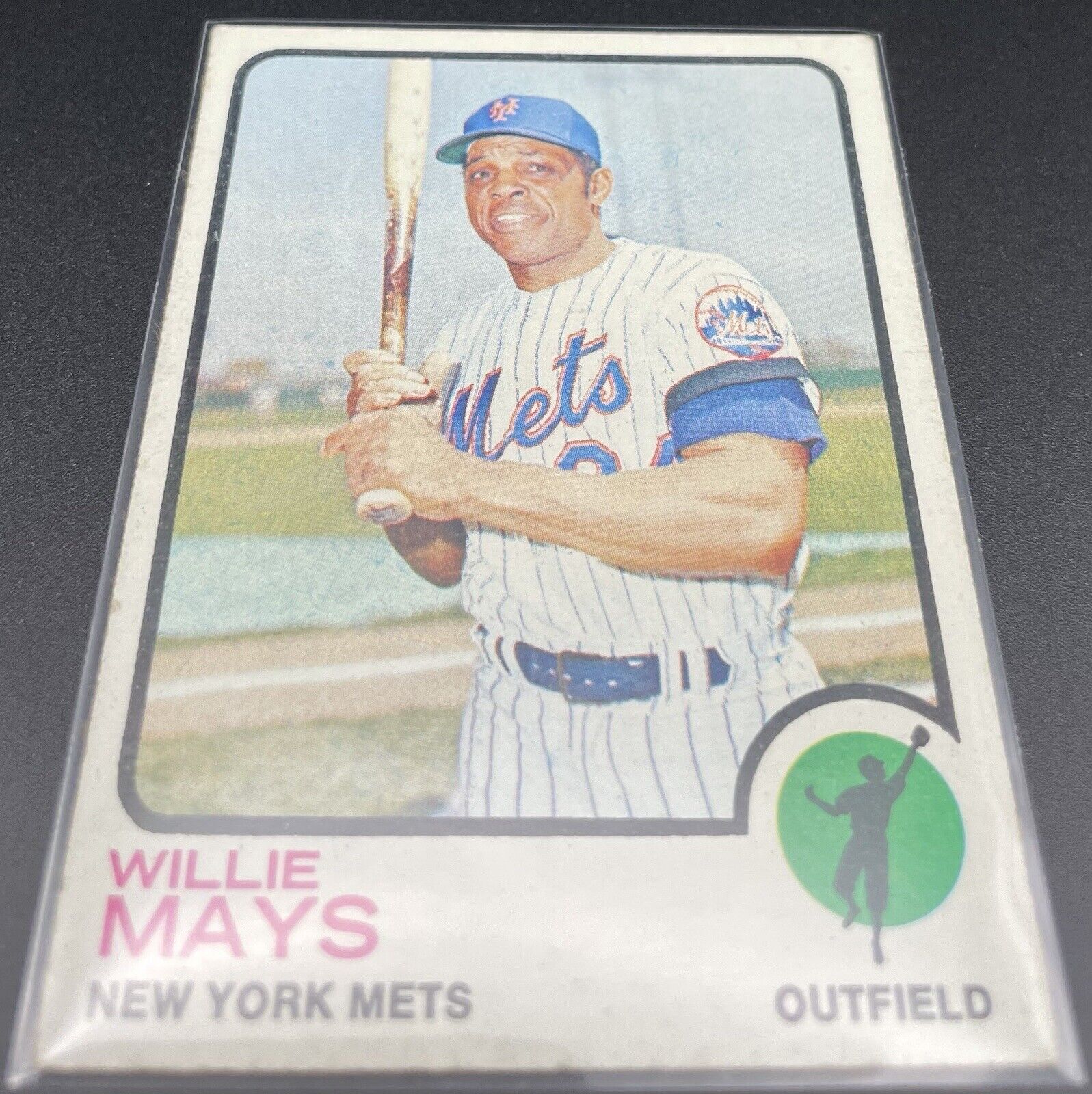 Willie Mays 1973 Topps #305 New York Mets HOF Good condition
