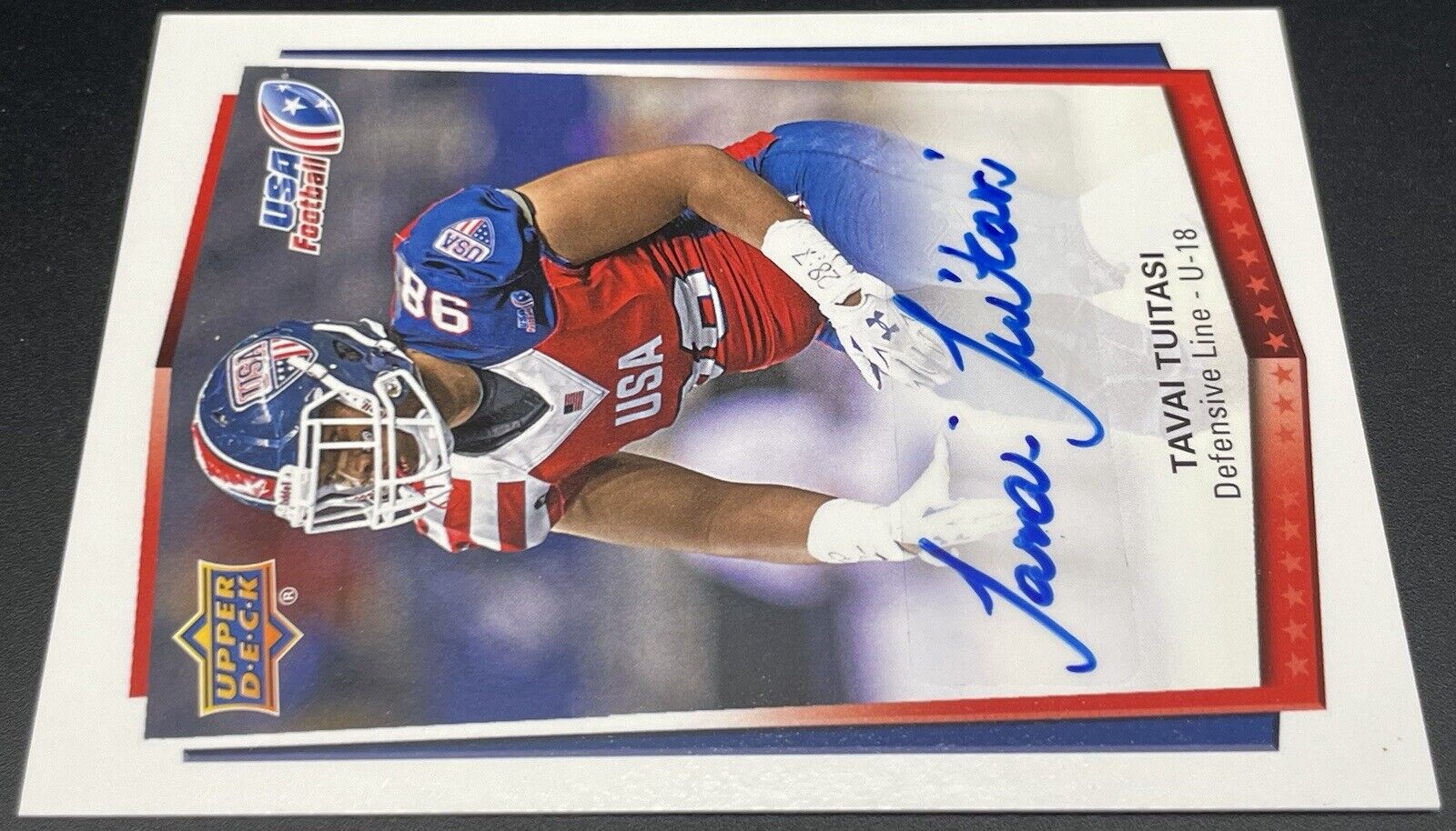 2015 Upper Deck USA Football - U-18 #85 Tavai Tuitasi (RC)