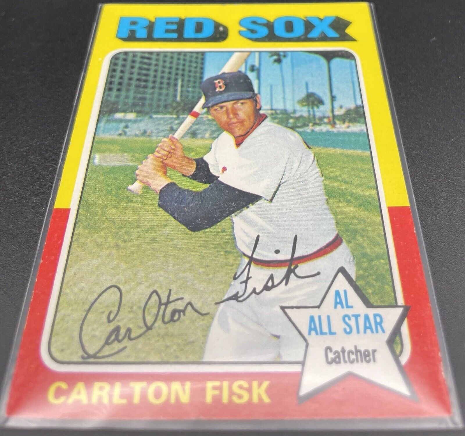 Carlton Fisk 1975 Topps #80 All Star Boston Red Sox