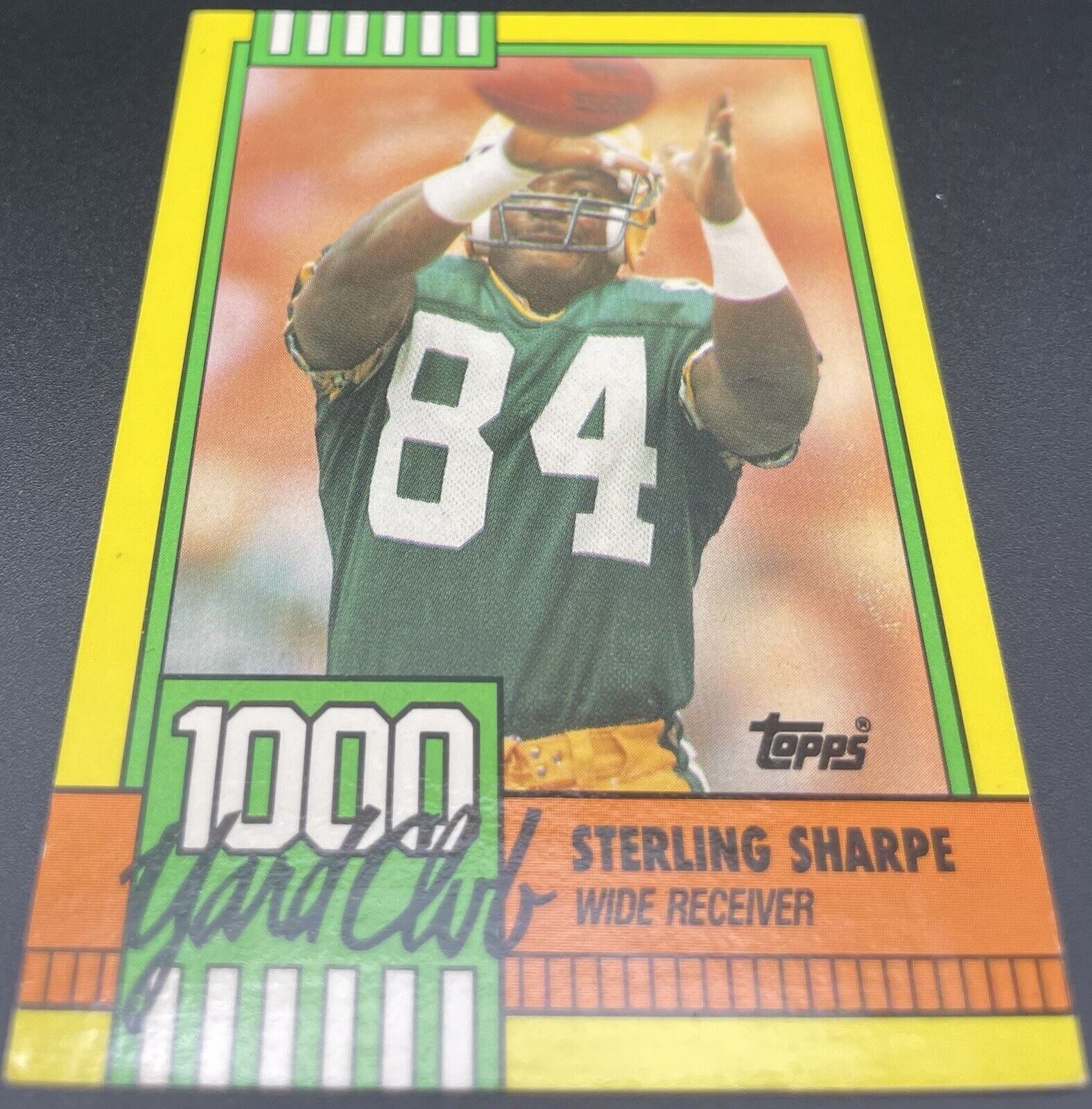 Sterling Sharpe 1990 Topps #4 1000 Yard Club Green Bay Packers
