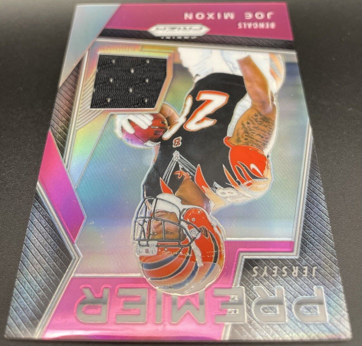 Joe Mixon 2017 Panini Prizm Patch, RC, Pink #18 Cincinnati Bengals🔥🔥💥🏈