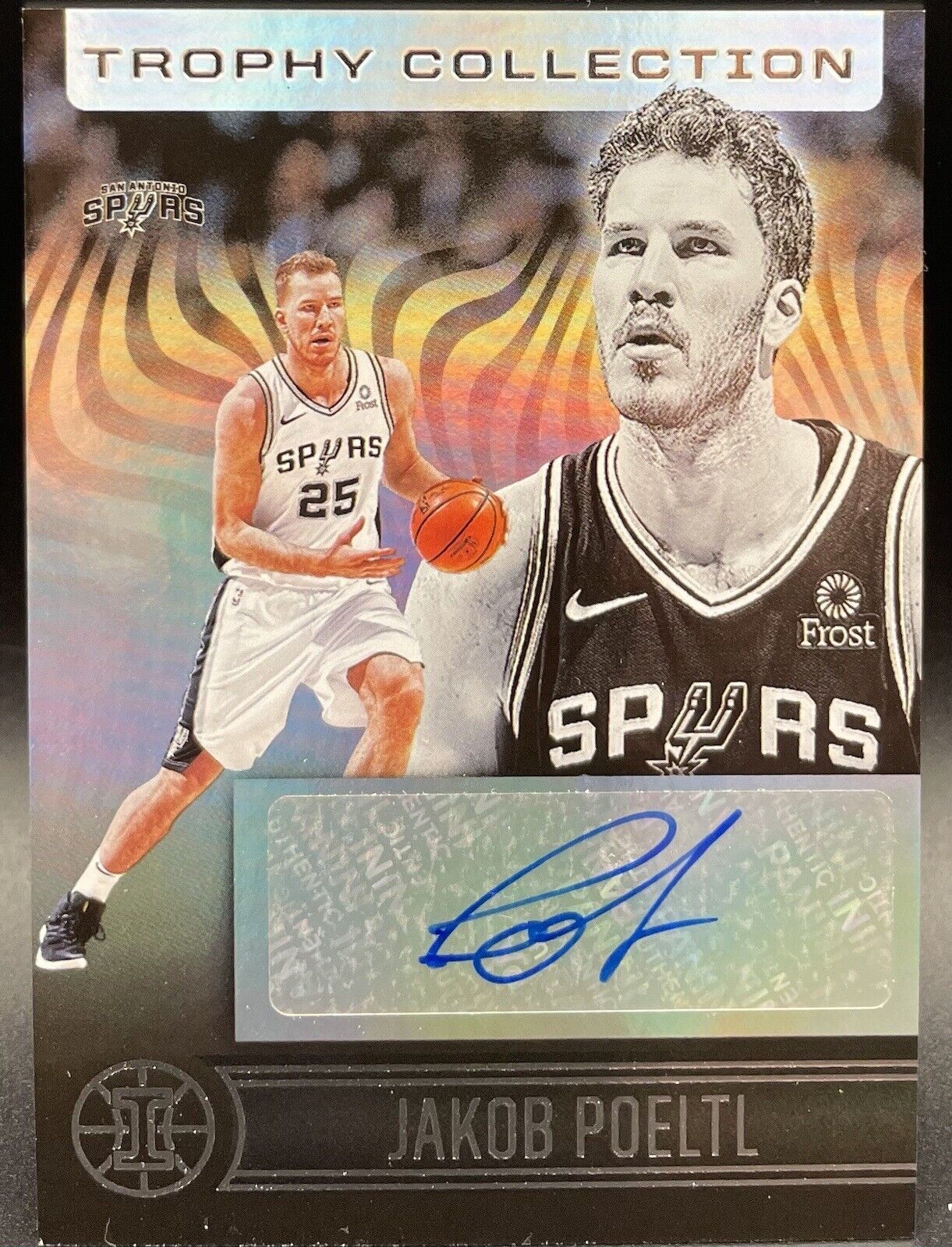 Jakob Poeltl 2020-21 Panini Illusions #TC-JPT RC Auto Trophy Collection Antonio