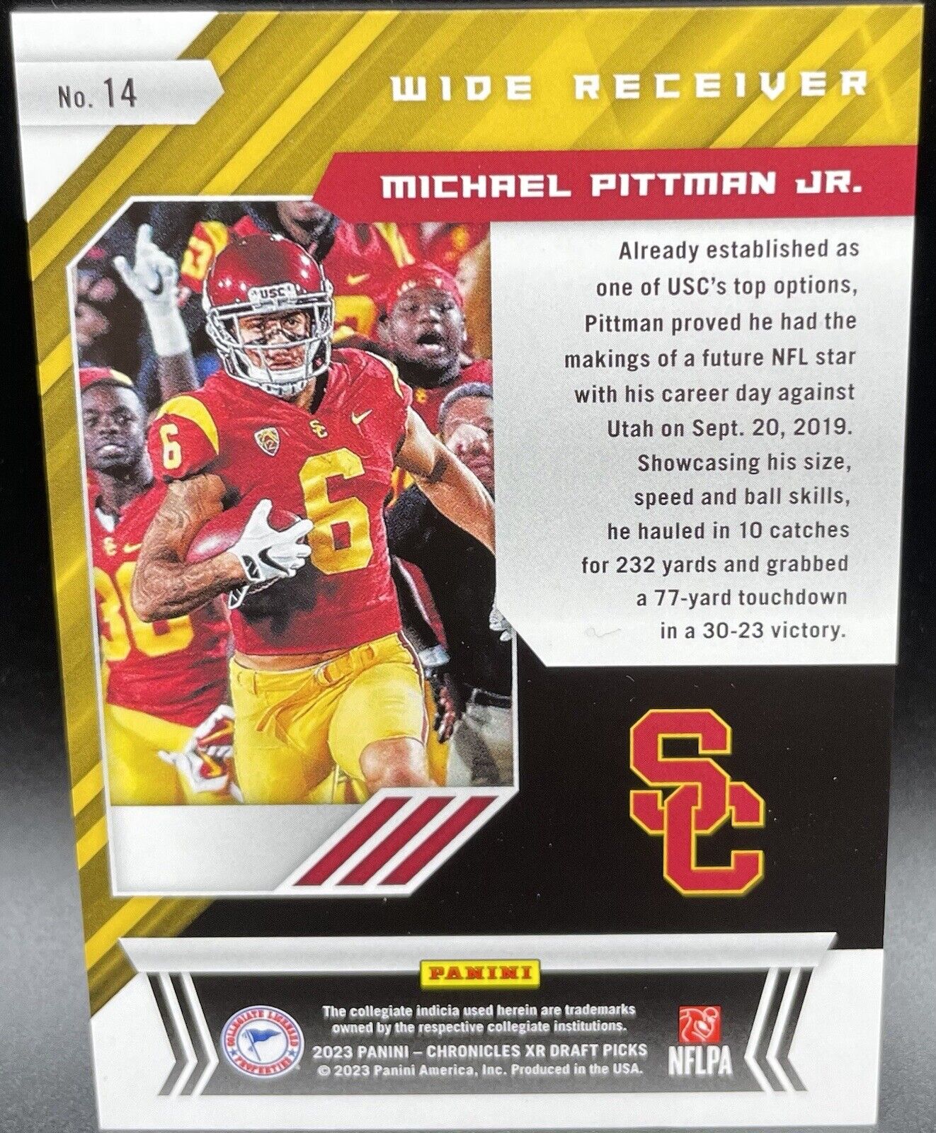 2023 Panini Chronicles MICHAEL PITTMAN JR #14 XR Draft RARE 129/149 🔥💥 Rookie