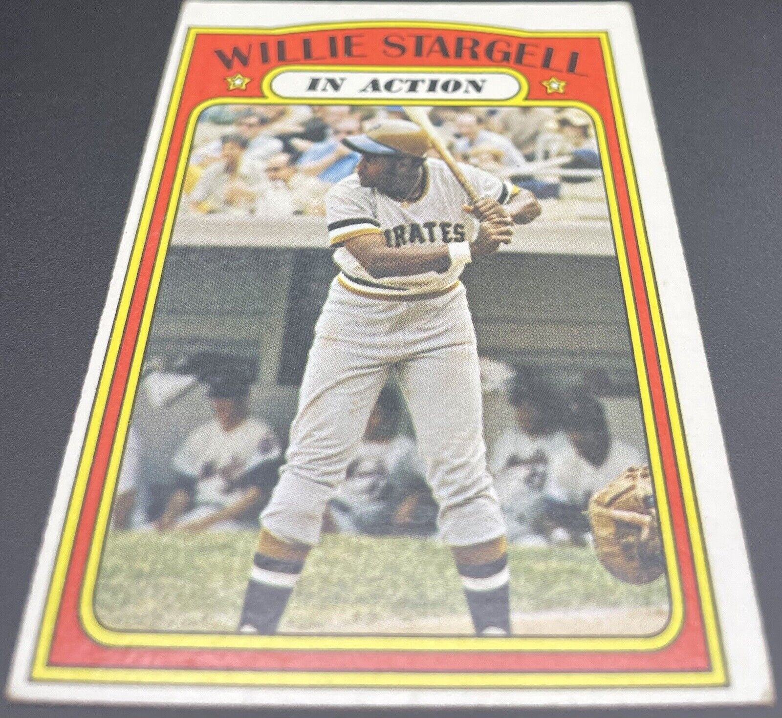 Willie Stargell 1972 Topps #448 In Action Pittsburgh Pirates