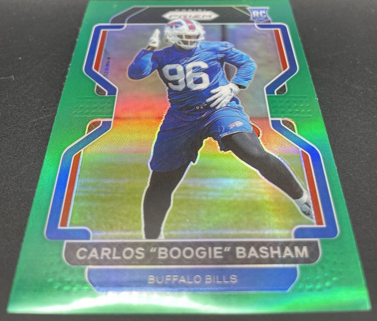 2021 Panini Prizm - Rookie Green Prizm #436 Carlos Basham Jr. (RC)