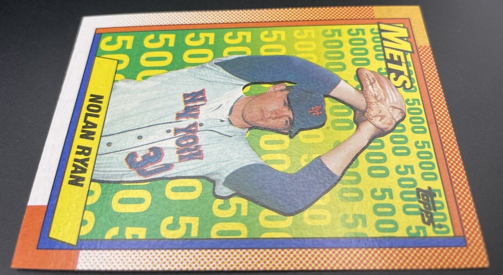 Nolan Ryan 1990 Topps 5000 # 2 HOF New York Mets