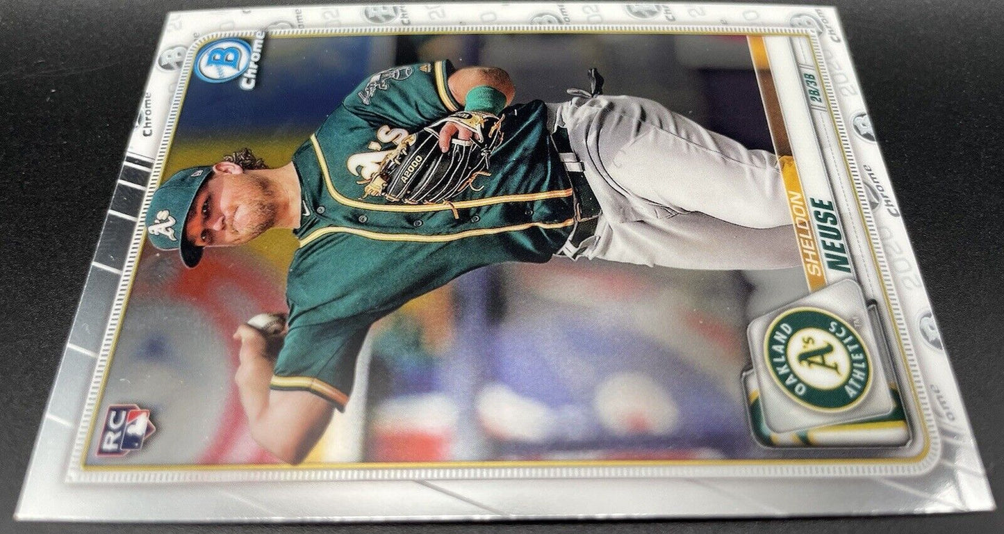 Sheldon Neuse 2020 Bowman Chrome RC #30 Oakland Athletics