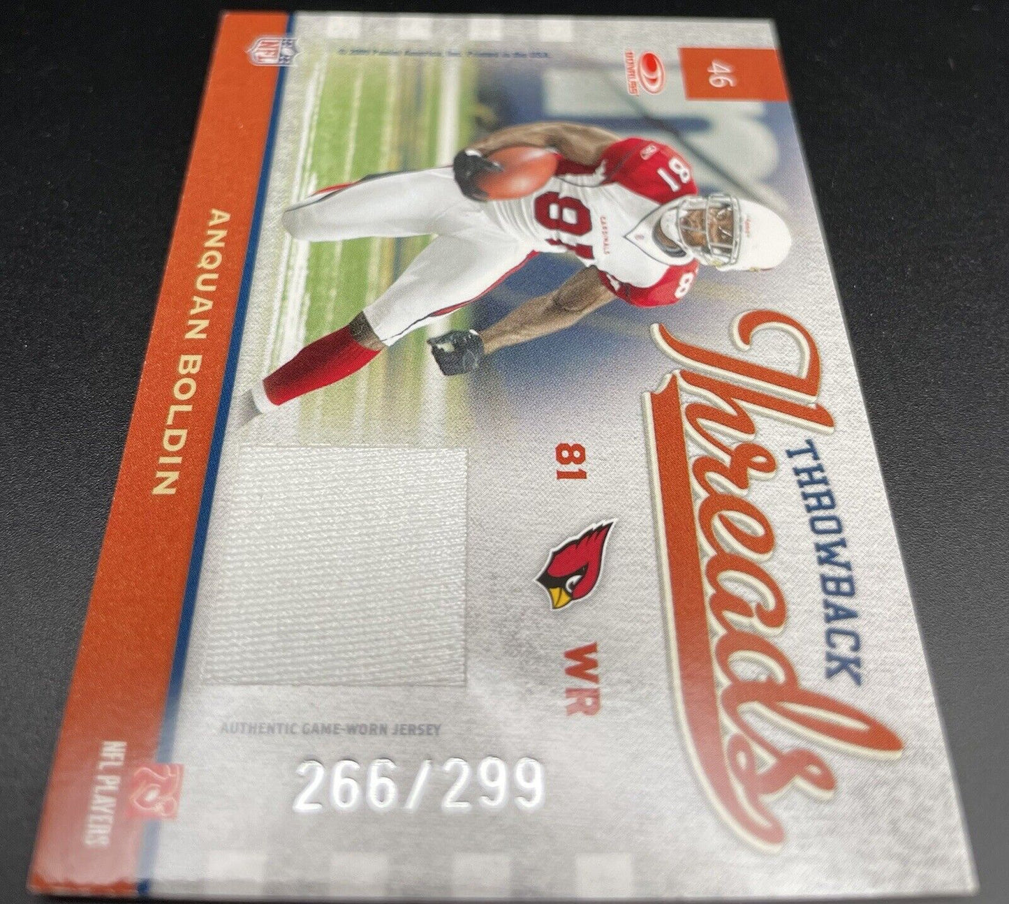 Anquan Bolden  2009 Panini #46 RC, Dual Patch /299 St. Louis Cardinals ￼￼