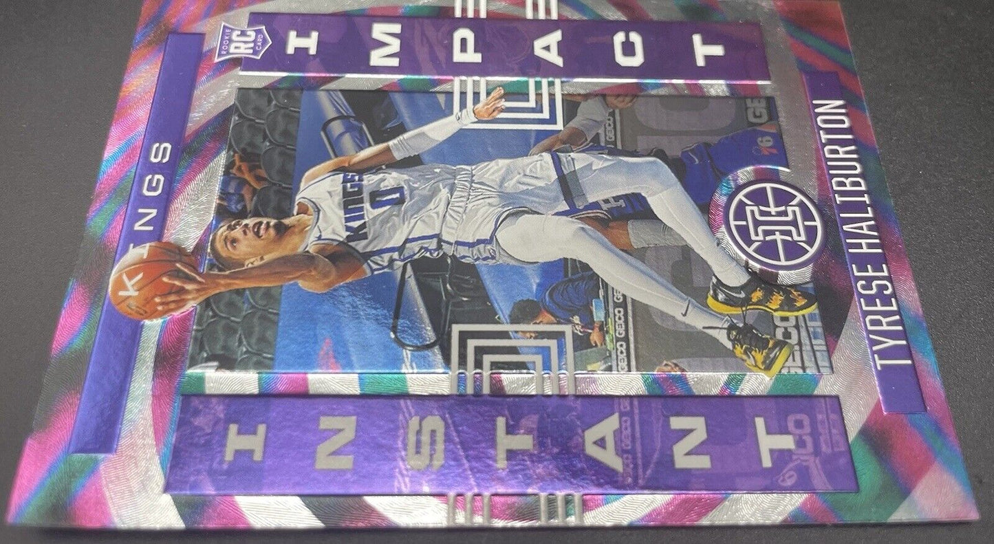 2020-21 Panini Illusions TYRESE HALIBURTON Instant Impact Rookie RC #9 Kings SP