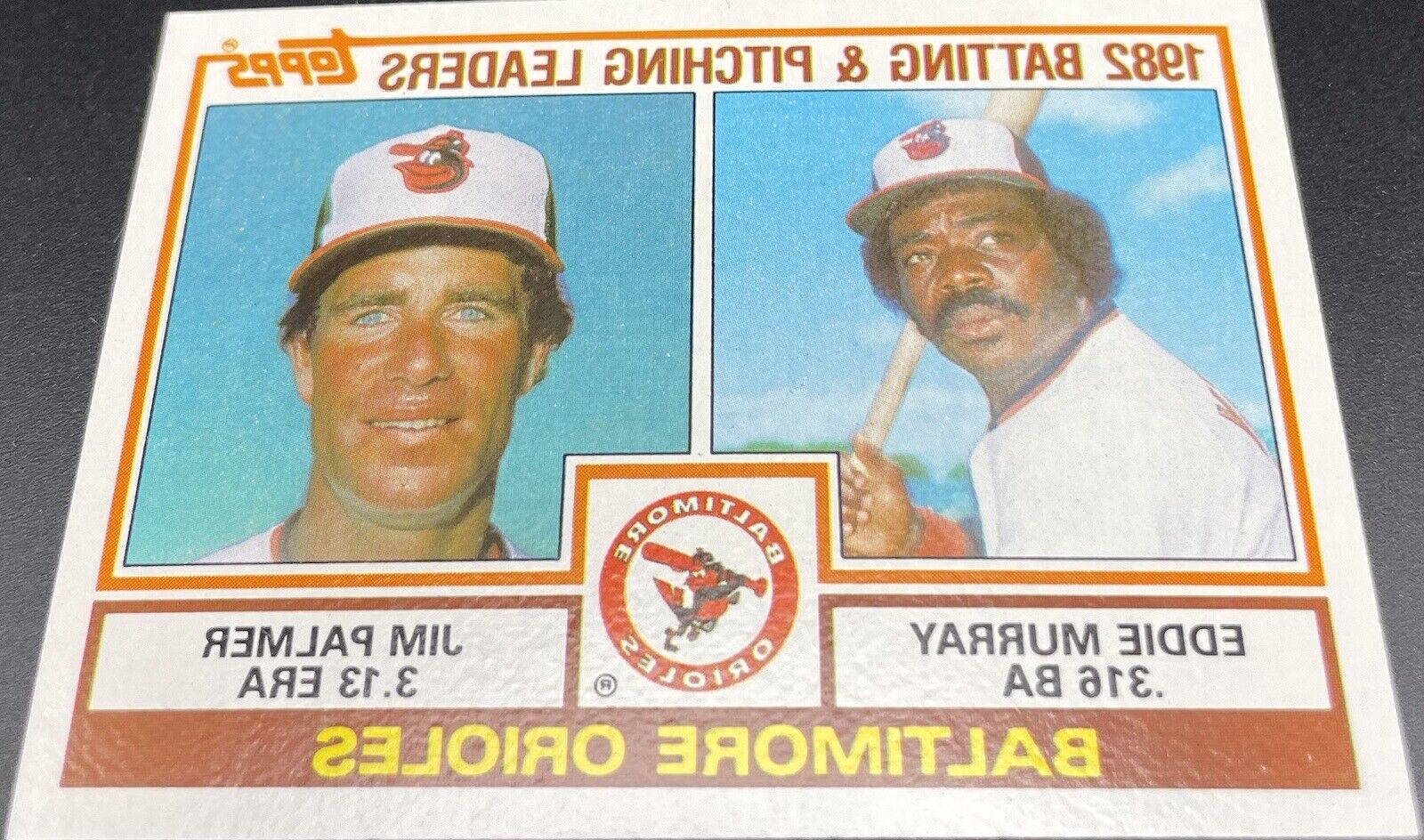 1983 Topps Eddie Murray & Jim Palmer 1982 batting and pitching leaders #21 🔥🔥
