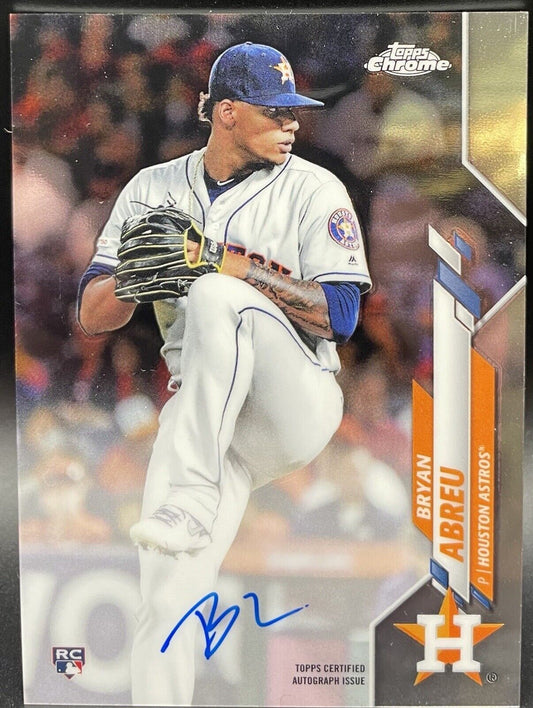 Bryan  Abreu 2020 Topps Chrome #RA-BA Autograph, RC Houston Astros 