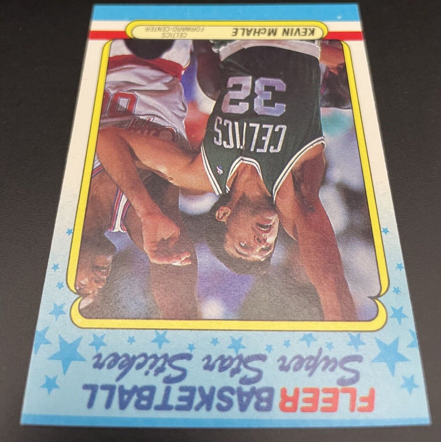 Kevin McHale 1988 Fleer Super Star Sticker Card #9 Celtics Vintage 