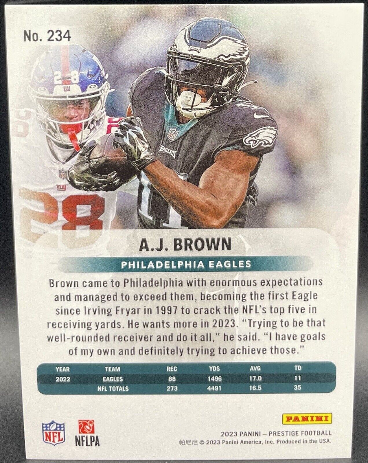 2023 Panini Prestige - Xtra Points Red #234 A.J. Brown /399