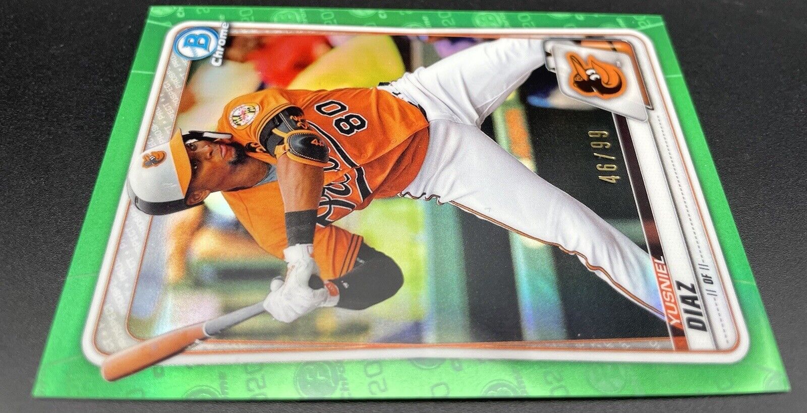 Yusniel Diaz 2020 Topps Bowman Chrome # BCP-170 Green /99 Baltimore Orioles