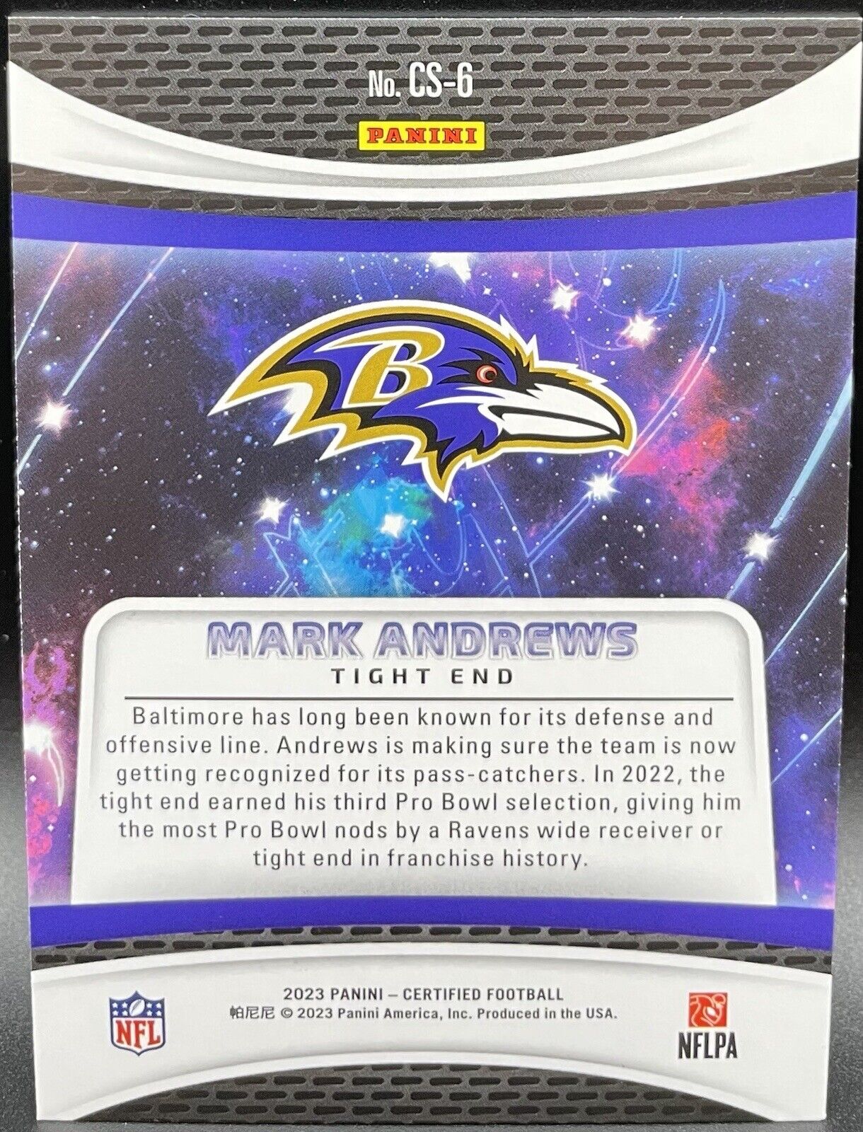 2023 Panini Certified - Certified Stars #CS-6 Mark Andrews🔥🏈🔥