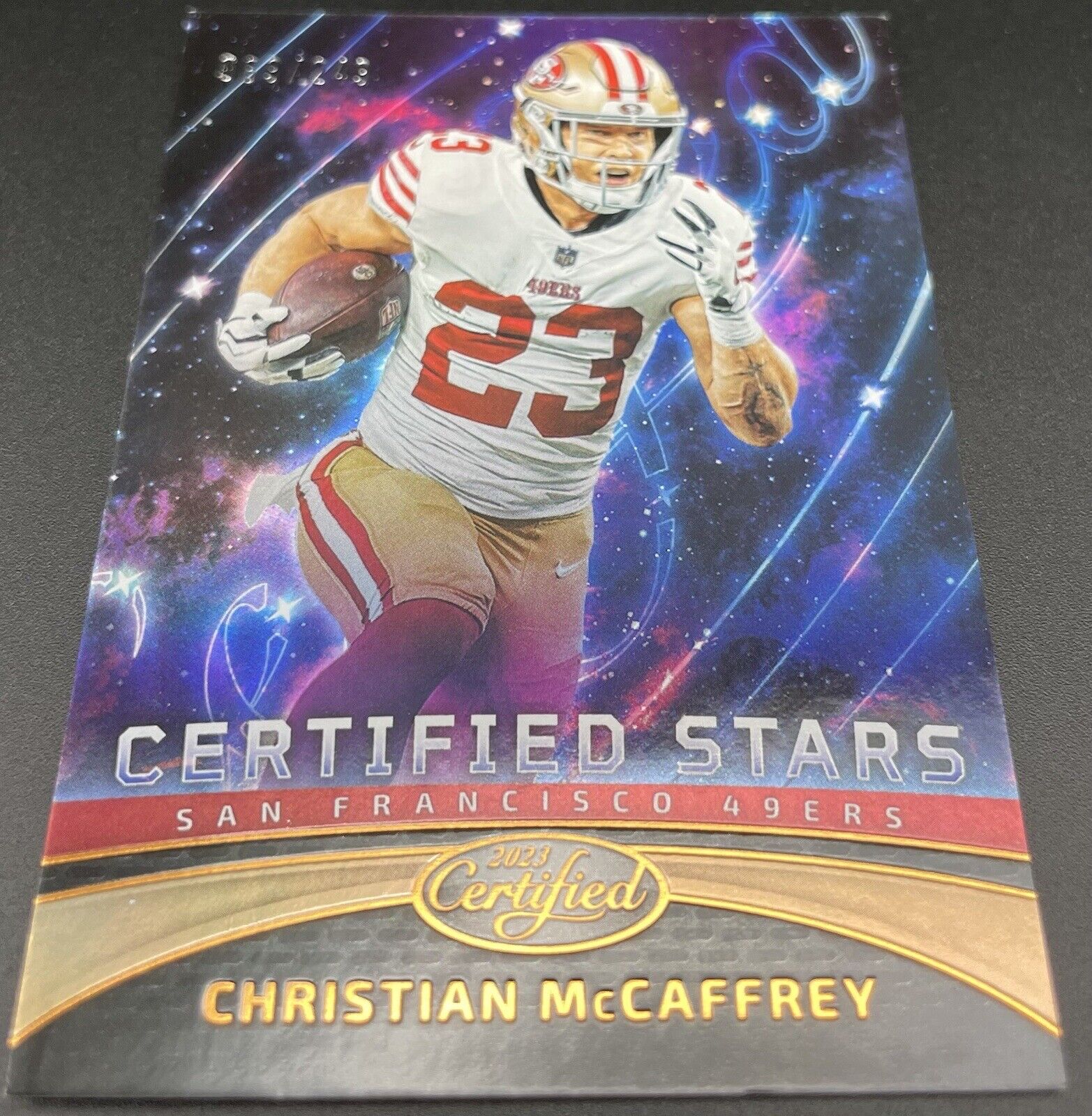 2023 Panini certified Christian McCaffrey #CS-8 San Francisco 49Ers /249  Cert. 