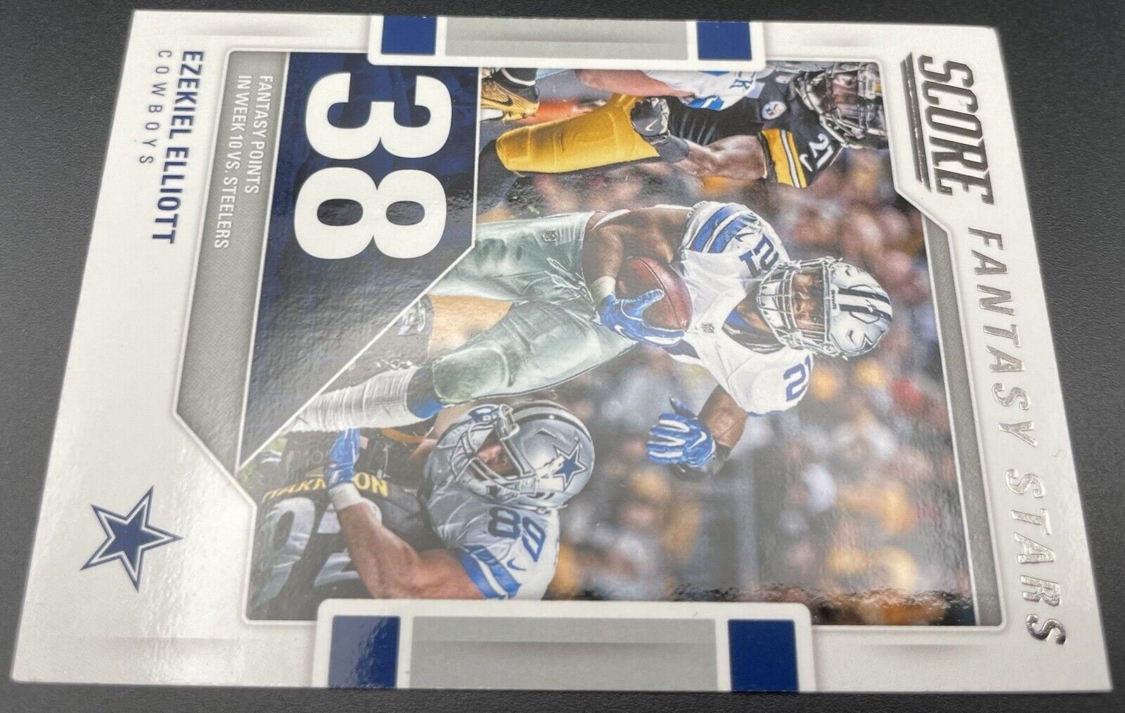 Ezekiel Elliott 2017 Panini Score #10 Fantasy Stars Dallas Cowboys RC