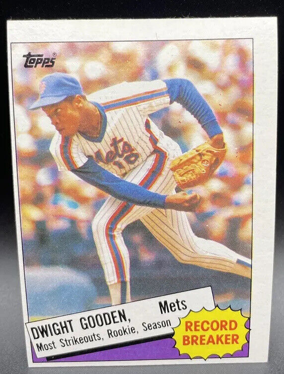1985 Topps Dwight Gooden Rookie Year #3 Record Breaker RARE CARDS💥🔥💥🔥Dr.K