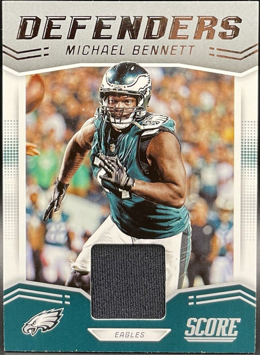 Michael Bennett 2019 Panini Score #D-19 Patch Defenders Philadelphia Eagles