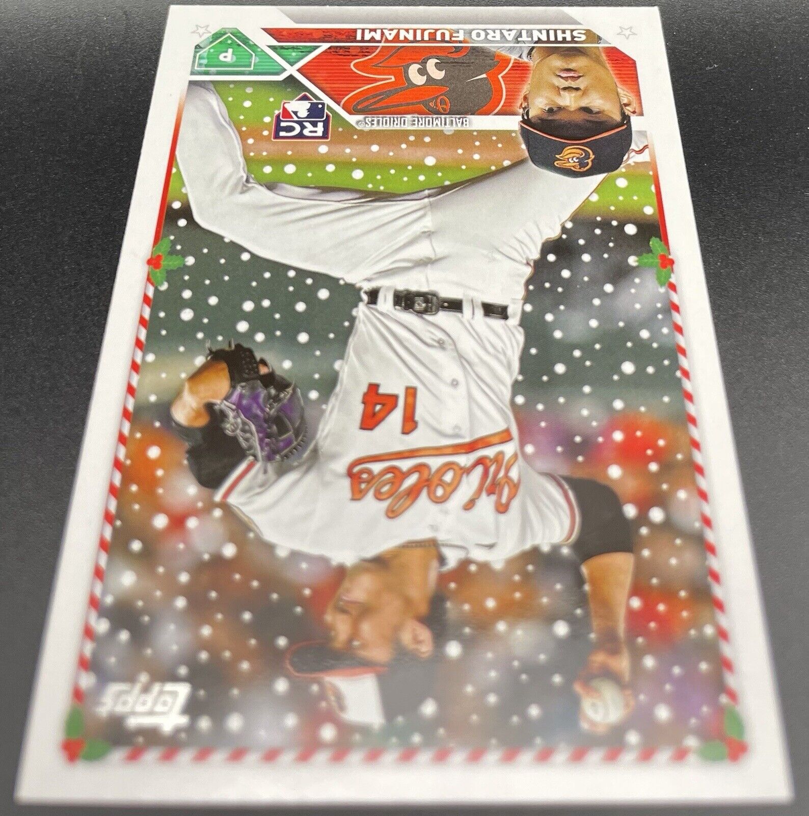 shintaro fujinami 2023 Topps #H41 Rookie Card Holiday Baltimore Orioles 