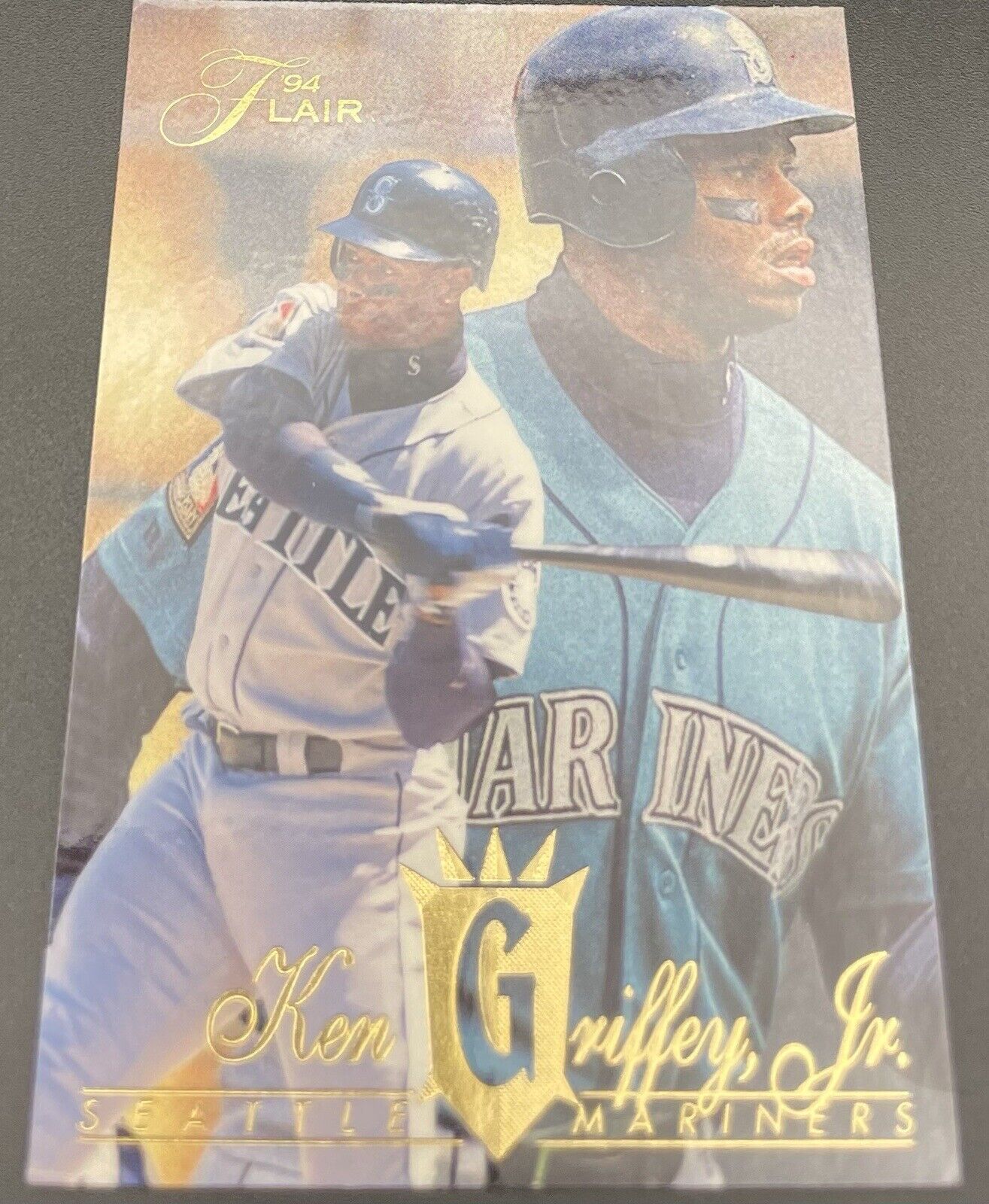 1994 Flair #103 Ken Griffey Jr  Seattle Mariners Gold Writing 🔥⚾️🔥