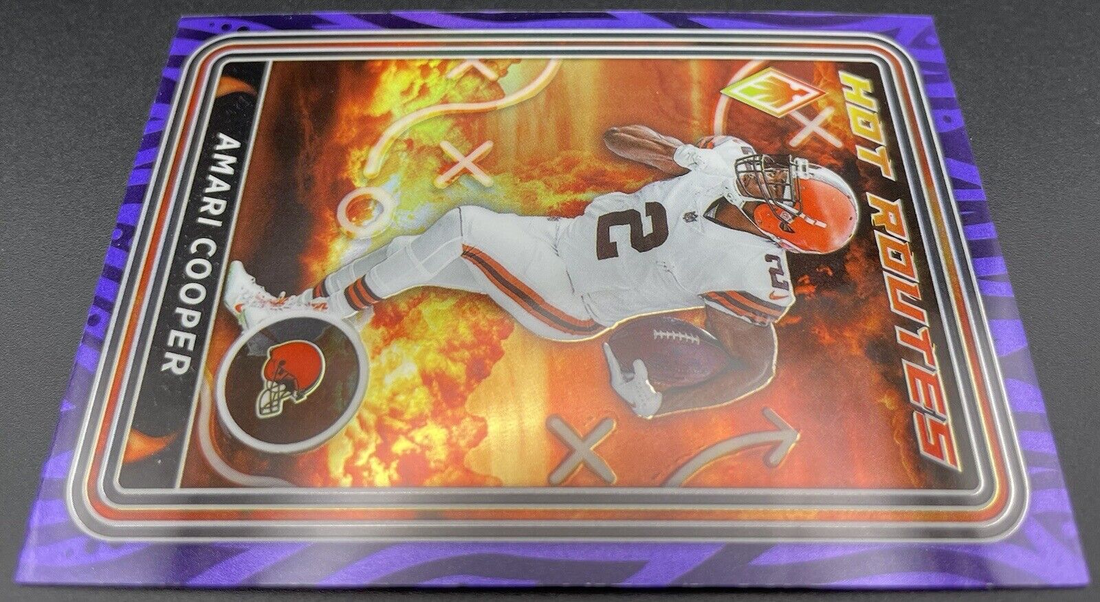 Amari Cooper  2023 Panini Phoenix #HR-5 Hot Routes Purple /125 Cleveland Browns