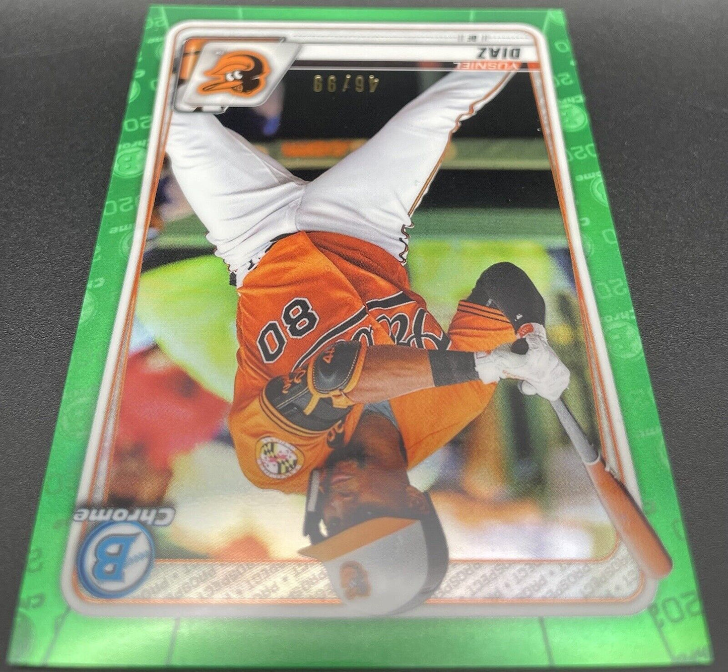 Yusniel Diaz 2020 Topps Bowman Chrome # BCP-170 Green /99 Baltimore Orioles