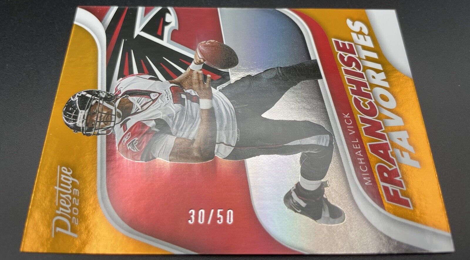 Michael Vick 2023 Panini Prestige #FF-12 /50 Franchisee Favorites Atlanta...