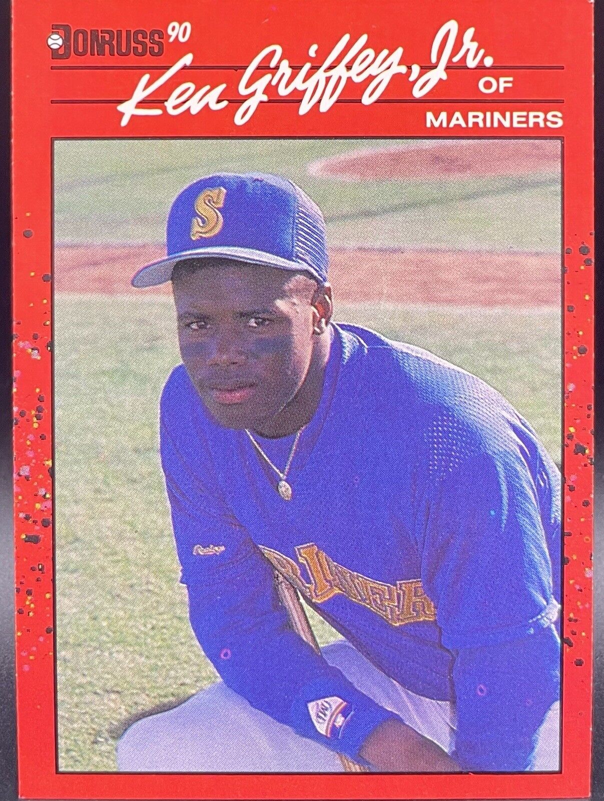 1990 Donruss Ken Griffey Jr Error Card #365  Seattle Mariners Rare!!