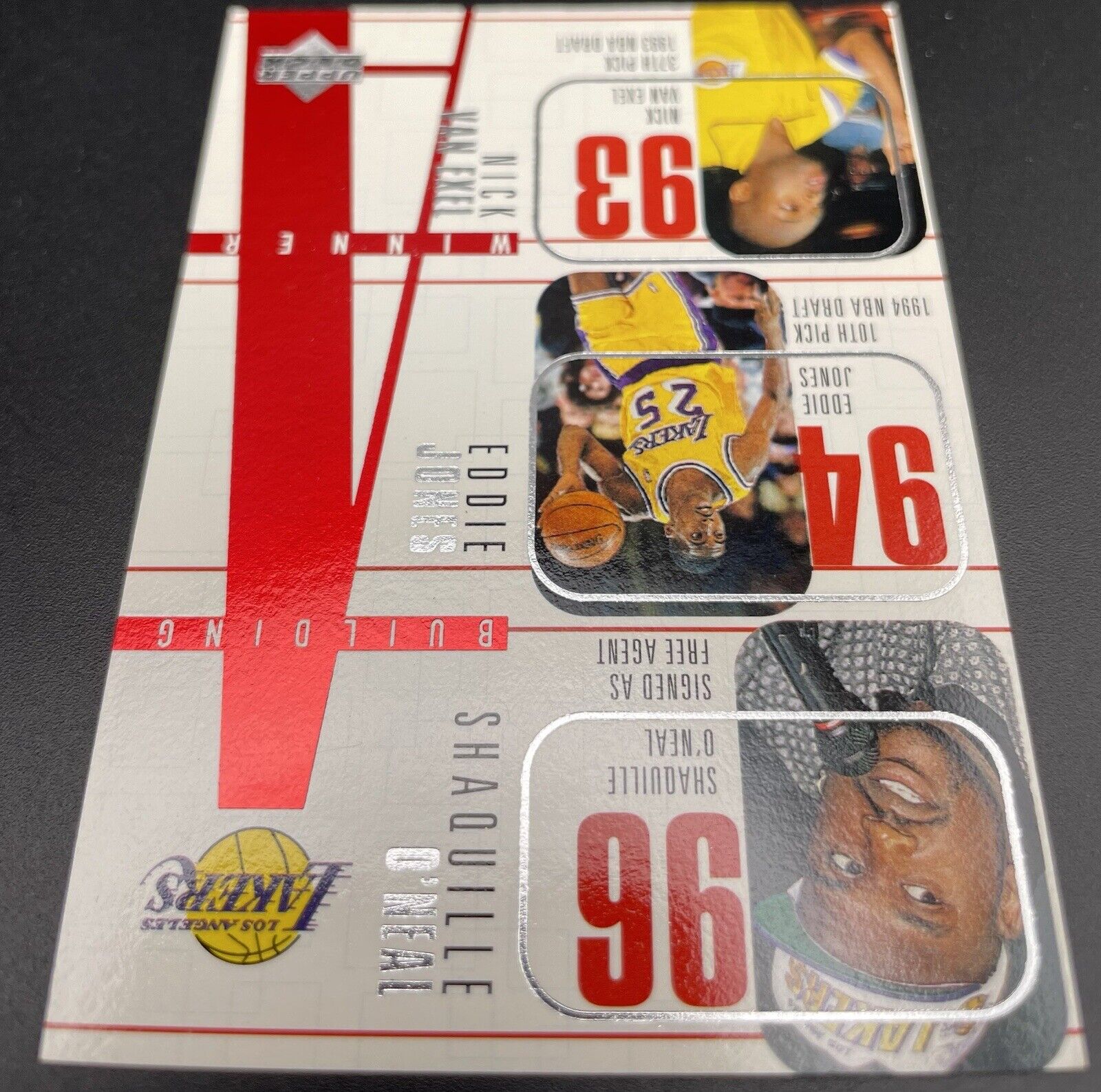 1996-97 Upper Deck - Building a Winner #148 Kobe Bryant, Shaquille O'Neal, Eddie