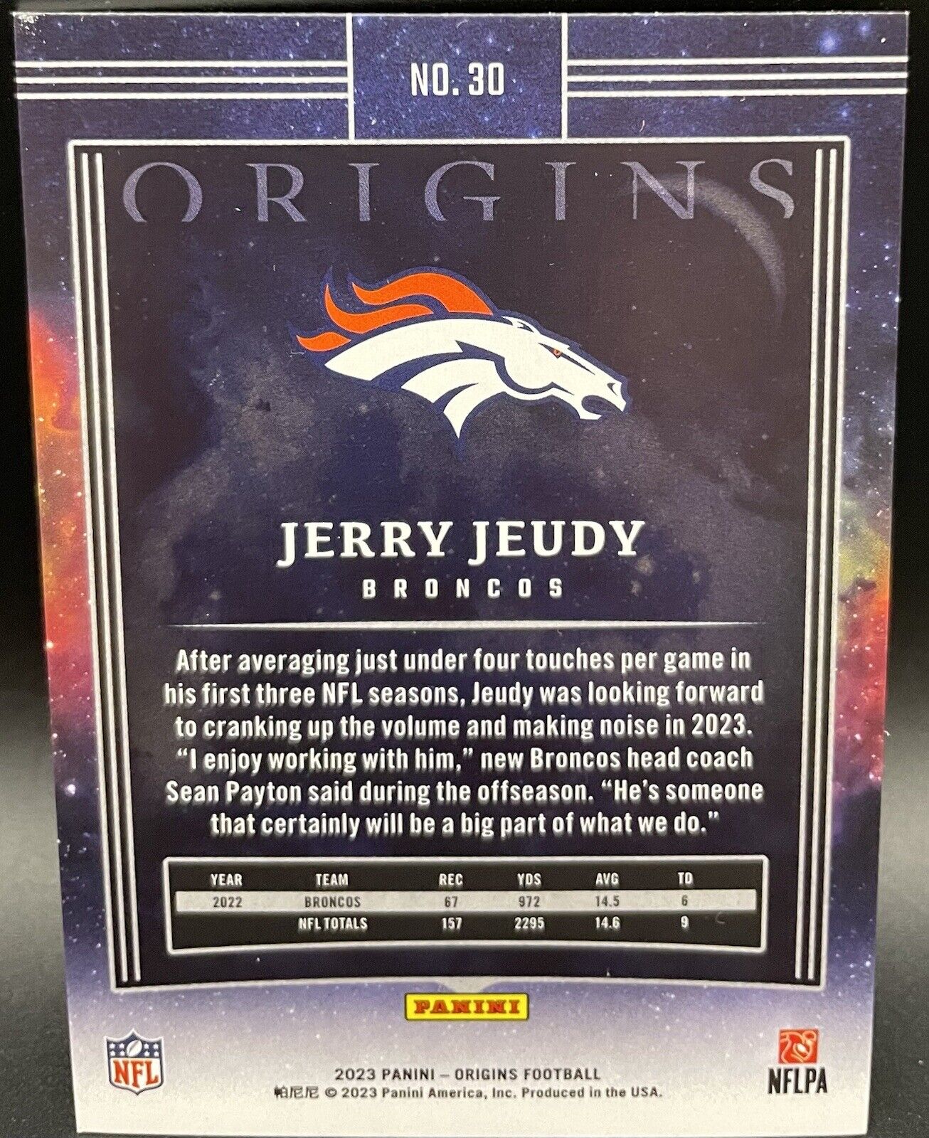 2023 Panini Origins - Orange #30 Jerry Jeudy /125