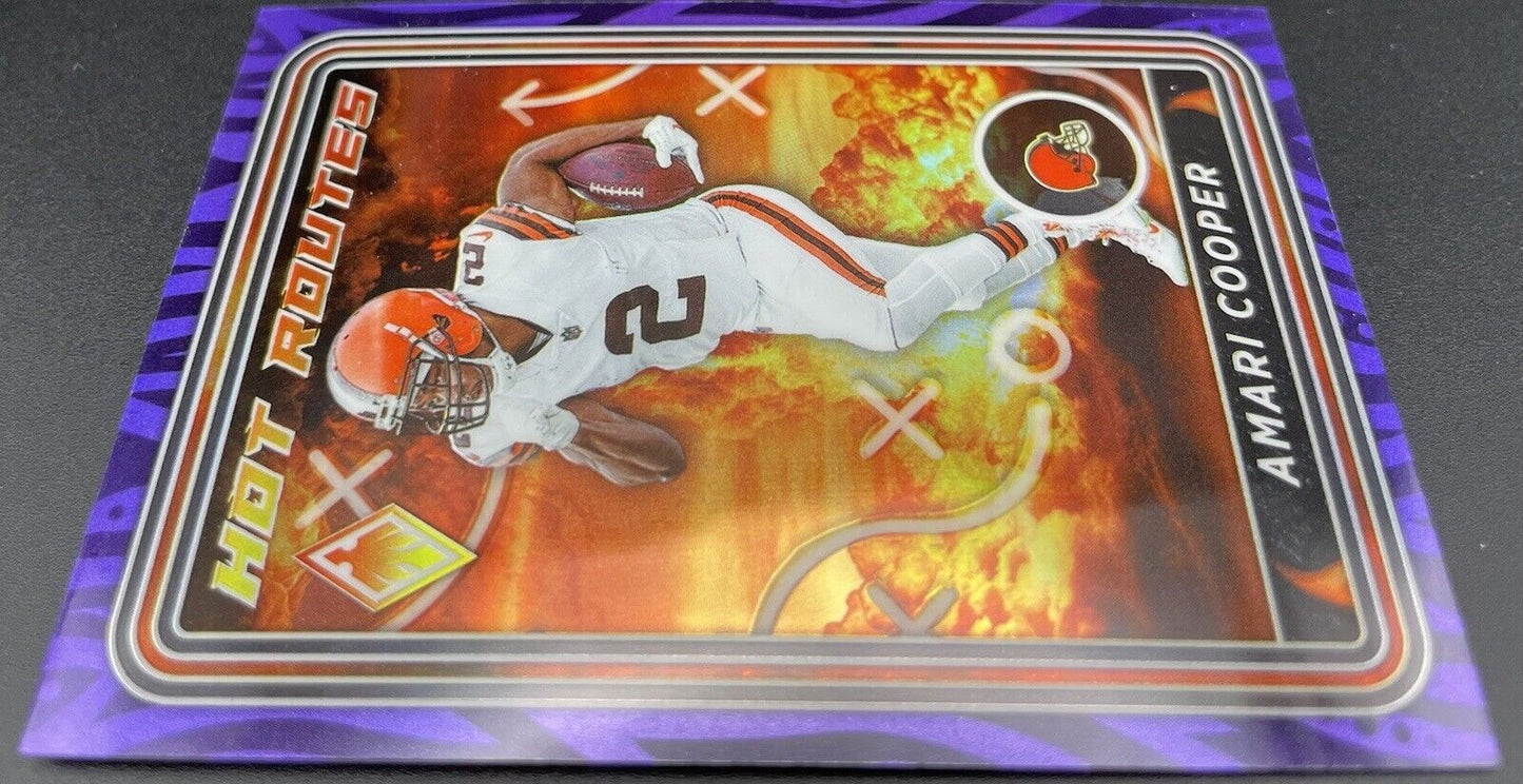 Amari Cooper  2023 Panini Phoenix #HR-5 Hot Routes Purple /125 Cleveland Browns