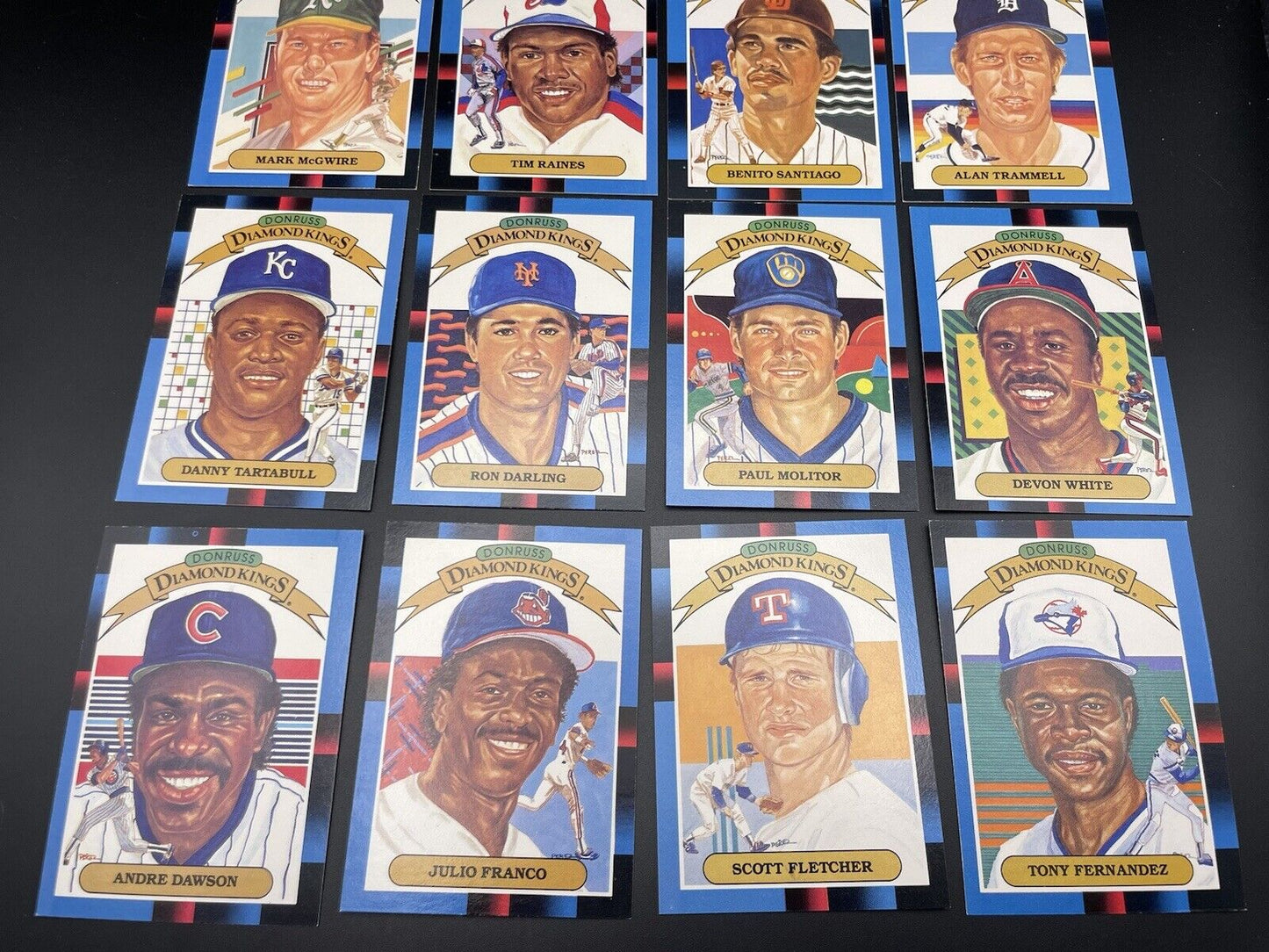 1987 Donruss Diamond Kings Complete Set Of 27 Cards In Mint Condition!!￼