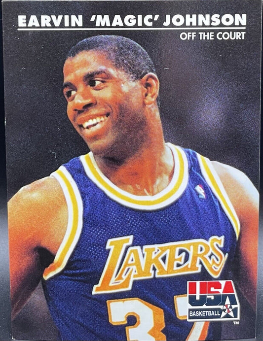 Magic Johnson 1992 Skybox USA Basketball # 32 Los Angeles Lakers
