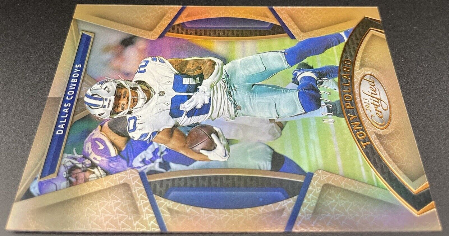 Tony Pollard 2023 Panini Certified - Mirror Bronze #48  /275 Dallas Cowboys ￼