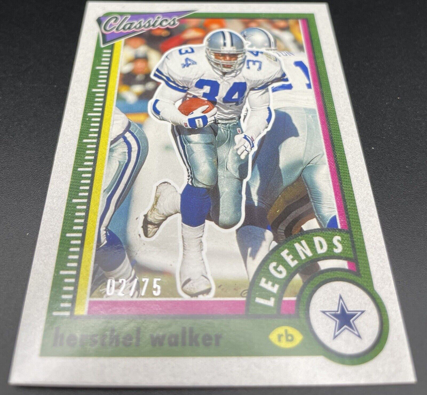 Herschel Walker 2022 Panini Classics #119 Legends 02/75 Dallas Cowboys