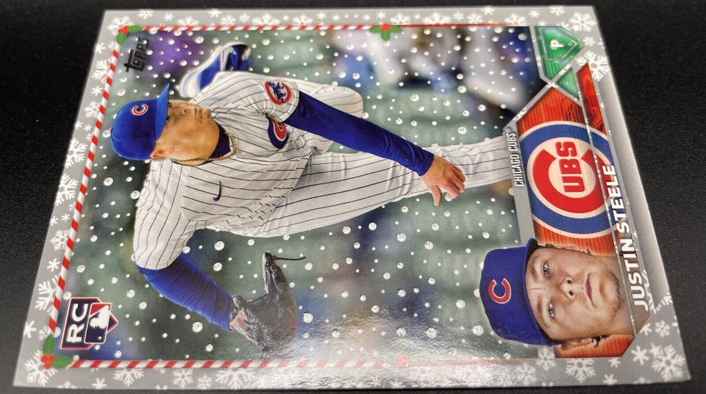 2023 Topps Holiday - Metallic #H191 Justin Steele (RC) Chicago Cubs￼