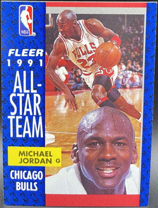 1991-92 FLEER MICHAEL JORDAN ALL-STAR TEAM #211 CHICAGO BULLS 