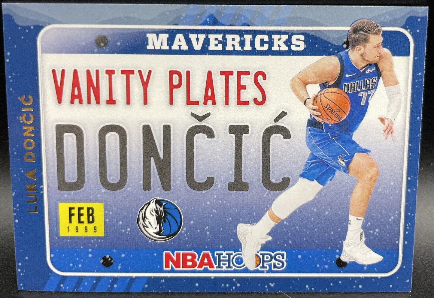 2020-21 Panini Hoops Luka Doncic Vanity Plates #10 Dallas Mavericks